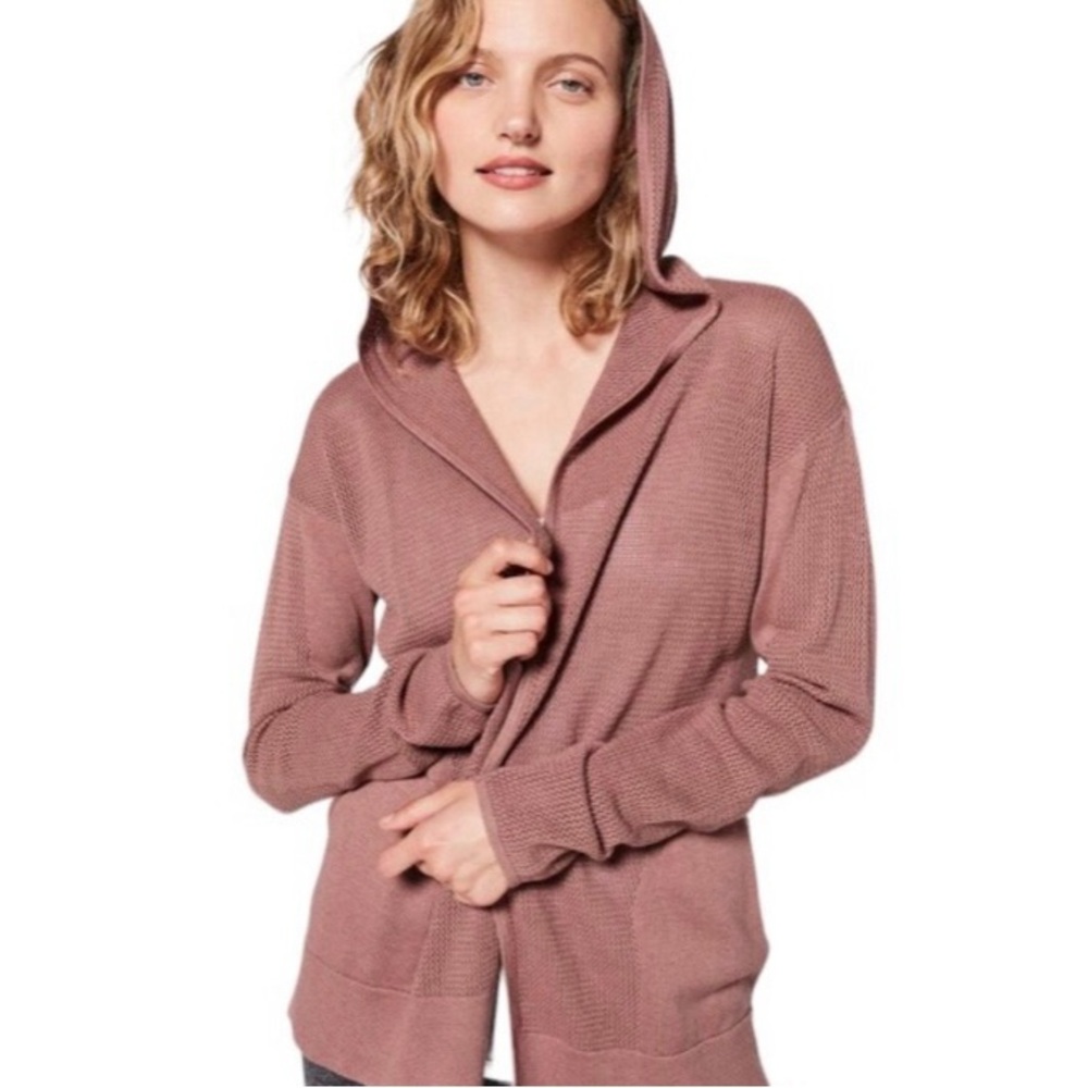 🍋Lululemon Still Movement Wrap - Hooded Knit Sweater